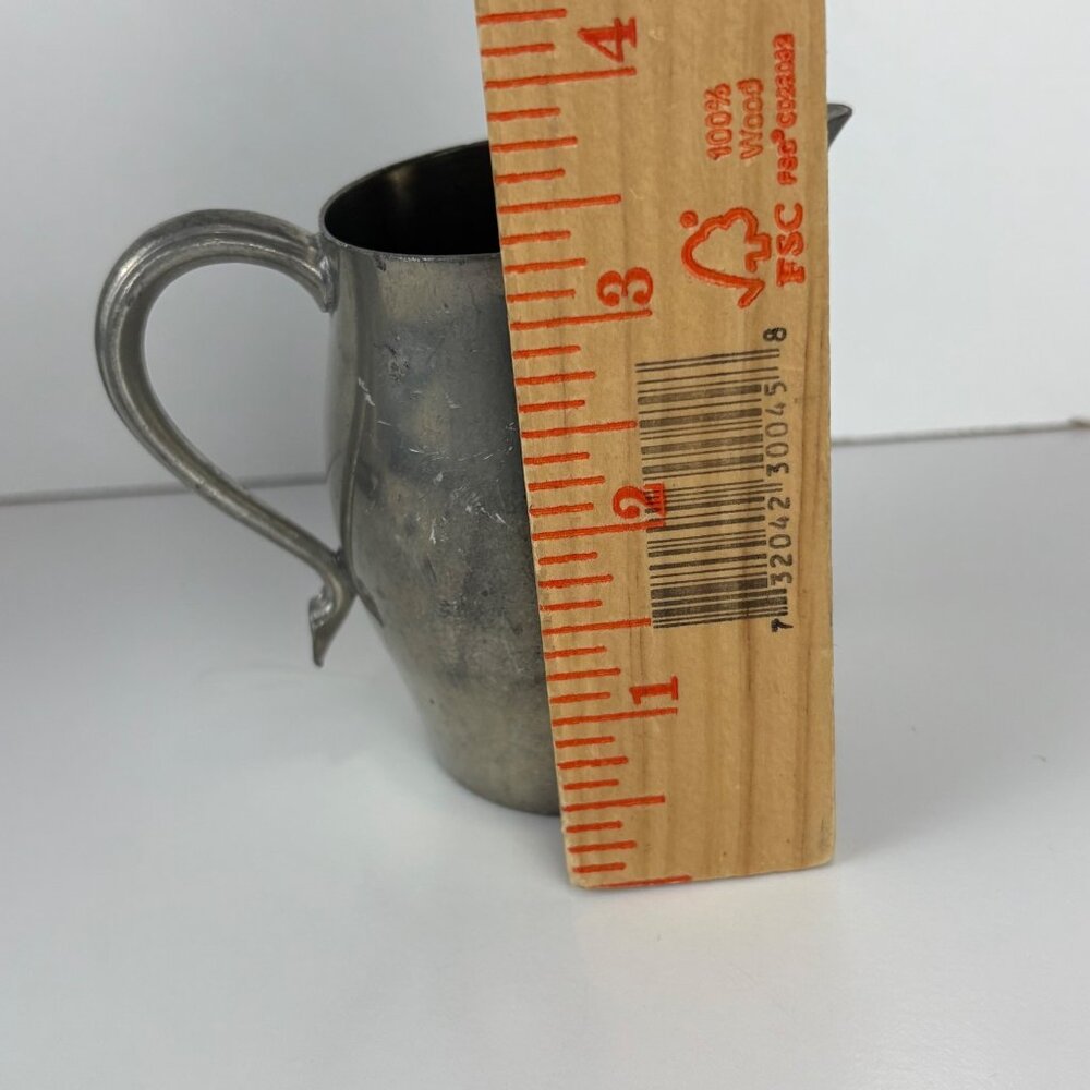 Vintage Insico Pewter Creamer Pitcher 519 Small 5 Oz‎ Rustic Farmhouse Decor - Picture 5 of 6
